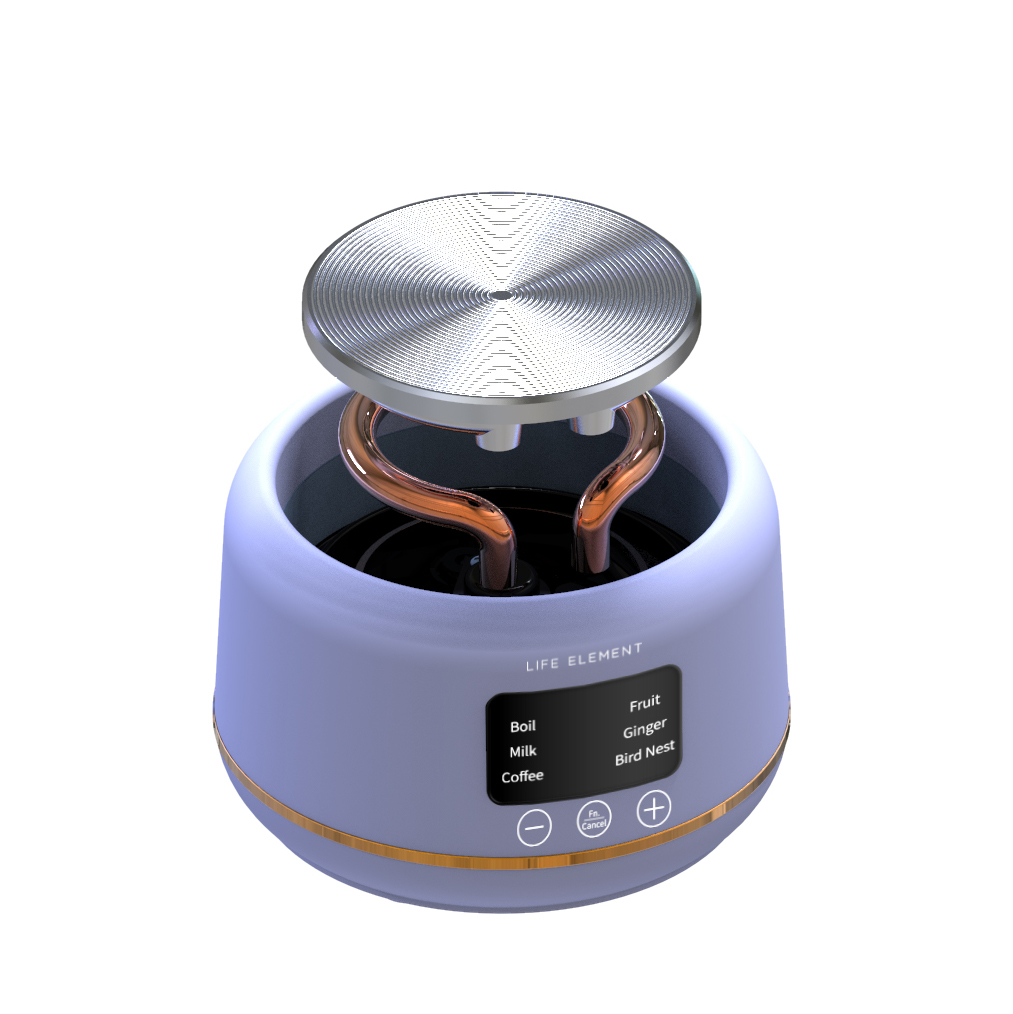 400ml多功能健康溫度可調無線高硼矽玻璃迷你電熱杯水壺